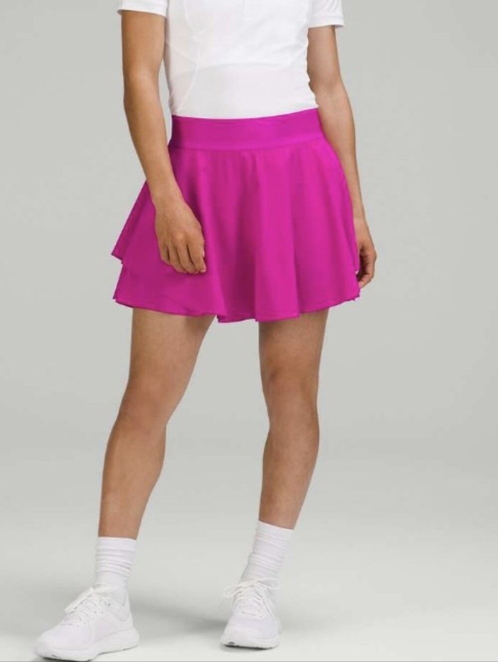 Lululemon Court Rival Perforated High Rise Skirt * Long In Purple Hilight Size 6